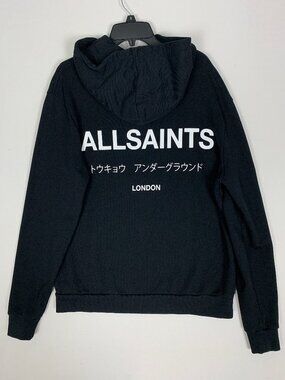 All Saints Underground Hoodie Black Men's Small
